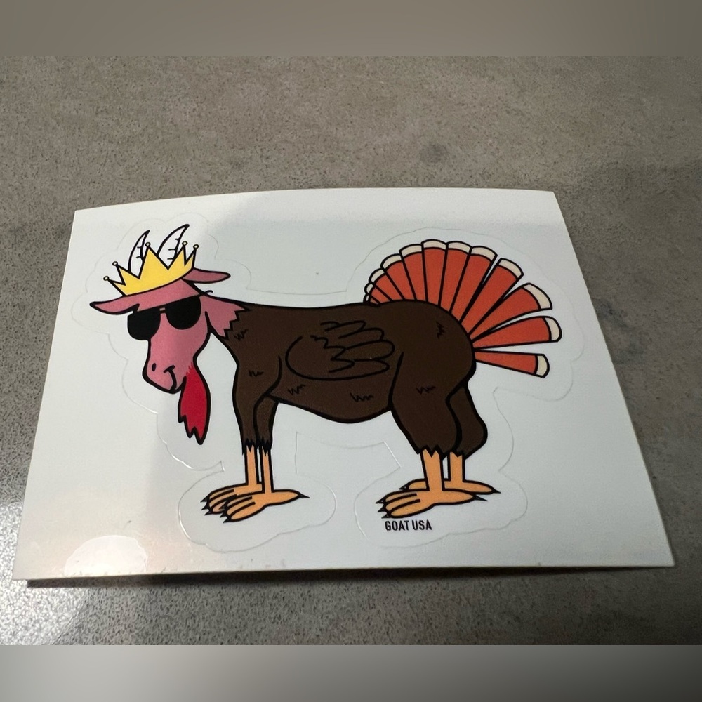 GOAT USA Turkey Goat Sticker